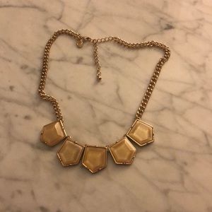 Statement Necklace with gold stones